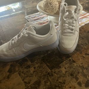 Nike Air Force One, white canvas.